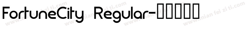 FortuneCity Regular字体转换